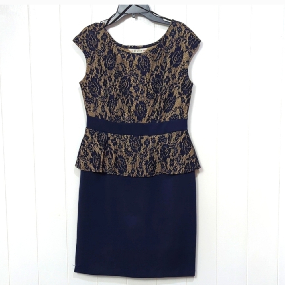 NWOT AA Studio Lace Peplum Dress - Picture 7 of 7